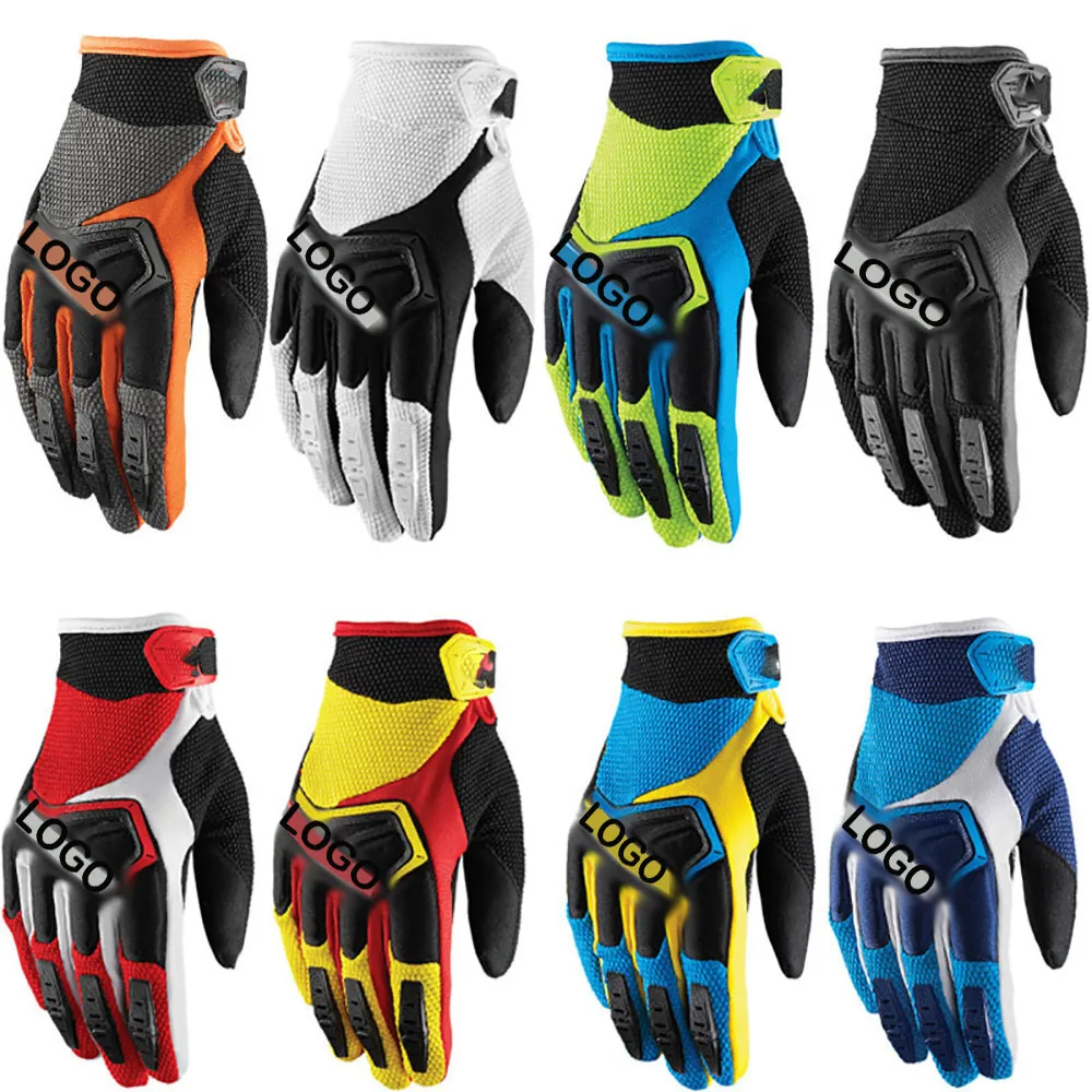 

Four Seasons Anti-Fall And Wear-Resistant Motocross Cycling Racing Gloves, White, yellow, red, blue, black, orange, green, light blue