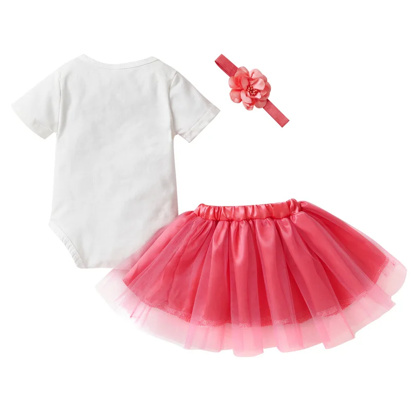 

Baby Girls Party Sets Baby Tutu Dress Bodysuit Headband Outfits Sets First Christmas Gift Toddler Girls Kids Baptism Clothes