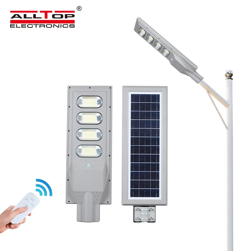 ALLTOP ABS motion sensor ip65 waterproof outdoor 30w 60w 90w 120w 150w integrated all in one solar led street light