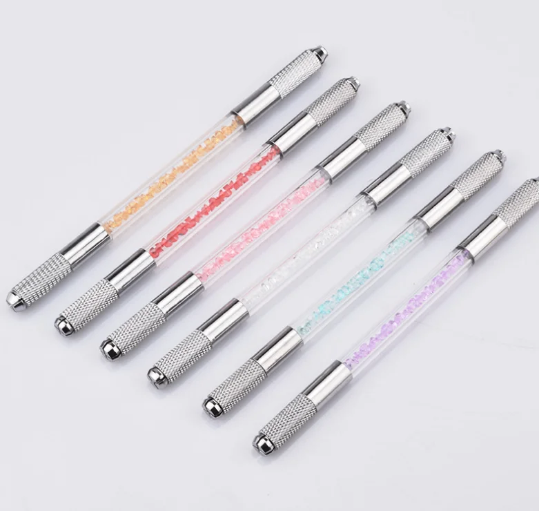 

Private Label Stainless Steel Microblading Tool Manual Eyebrow Eyeline Tattoo Pen, Red, blue, purple etc. & customization