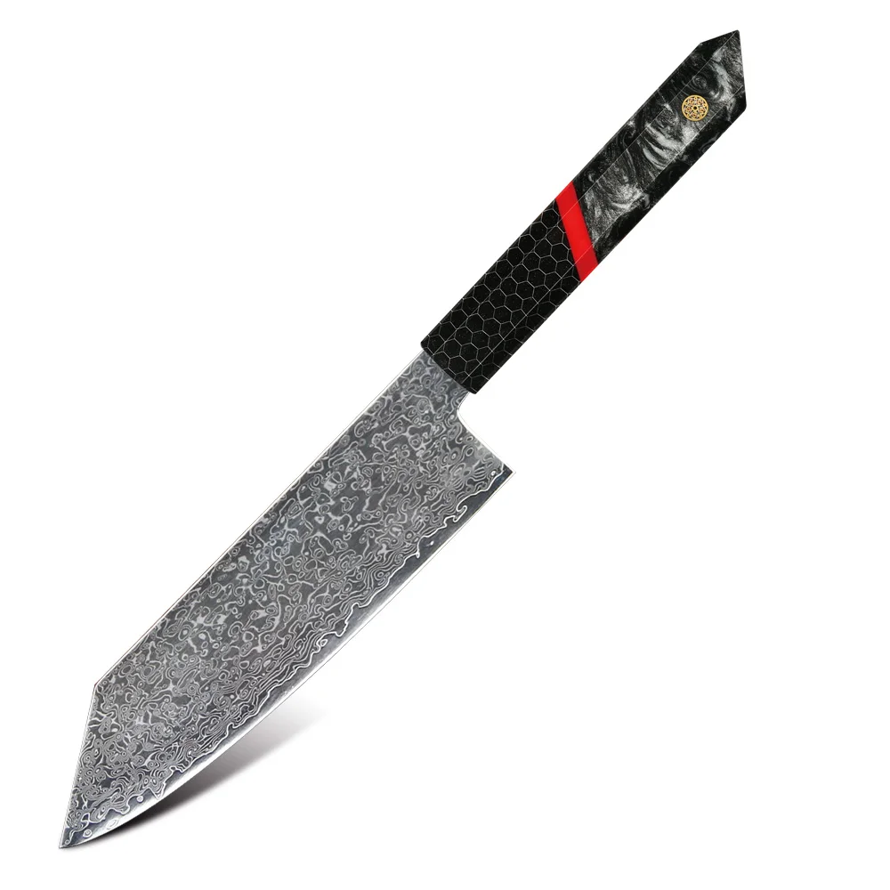 Image of Wholesale kitchen knives japanese damascus steel cuchillo para vg10 chef knife