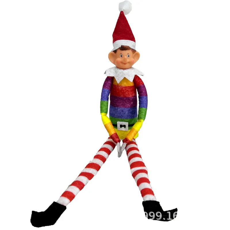 

Hot Selling 40cm Christmas Decoration Elf Plush Toy Long Leg Cute Elf Plush Dolls for kids gifts