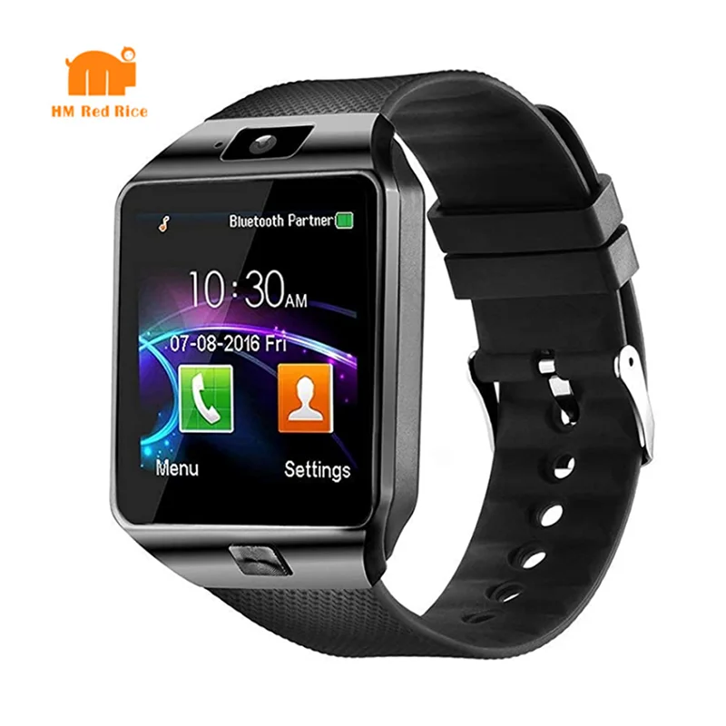 

Amazon Hot Selling Smart Watch DZ09 1.54'' touch screen With Sim Card Slot camera BT SmartWatch for android ios