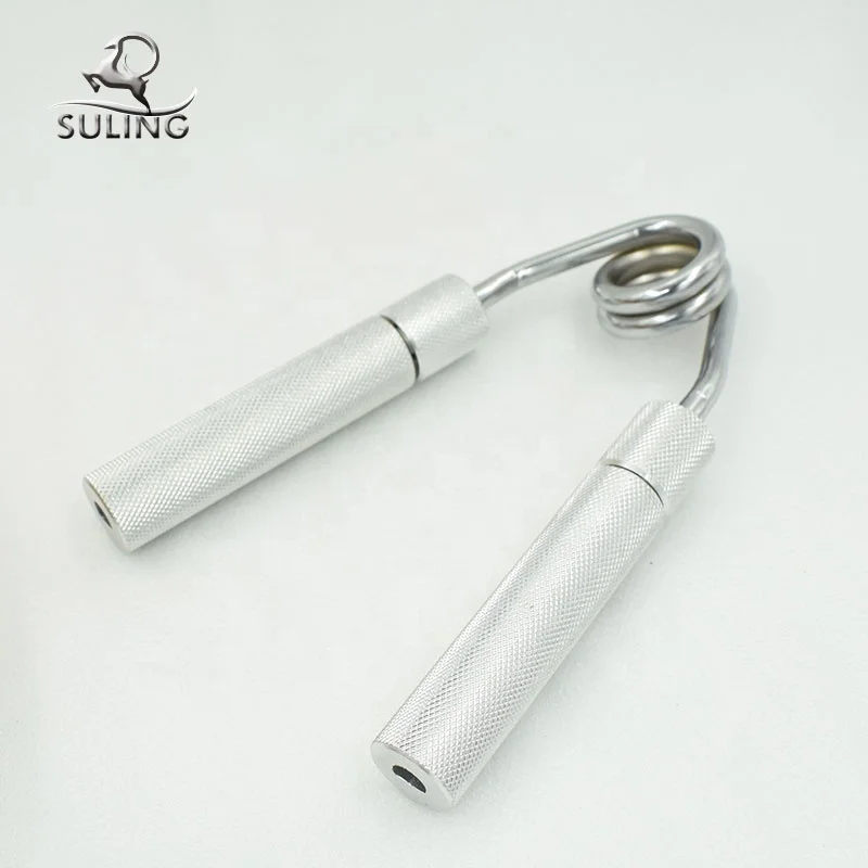 

Adjustable metal hand grip strengthener, Silver