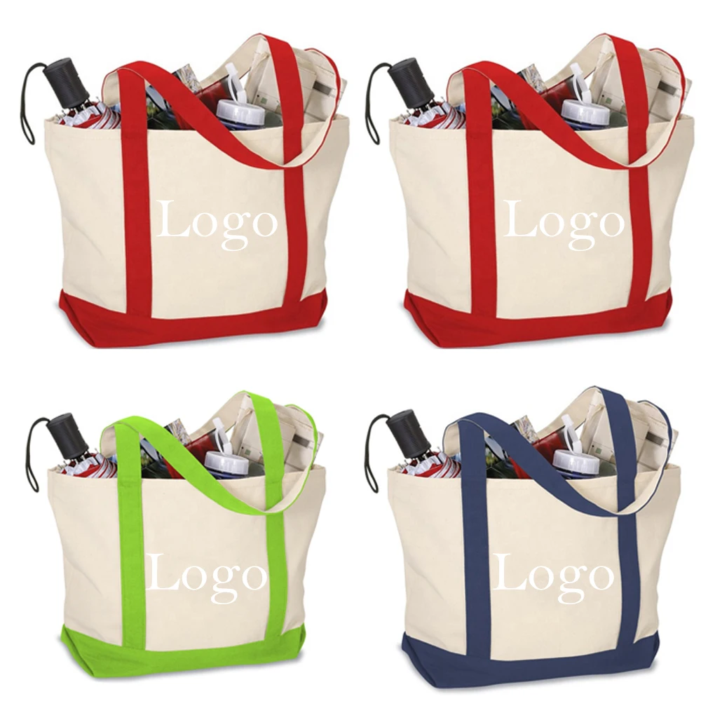 

Factory Canvas Bag Eco-friendly High Quality Custom Print Promotional 100% Cotton Canvas Tote Shopping Bag