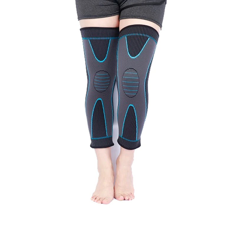 

Mixed Colorful Instock Factory OEM M-2XL Compression knee Sports long Leg Sleeve warm Knee Brace, 7 colors