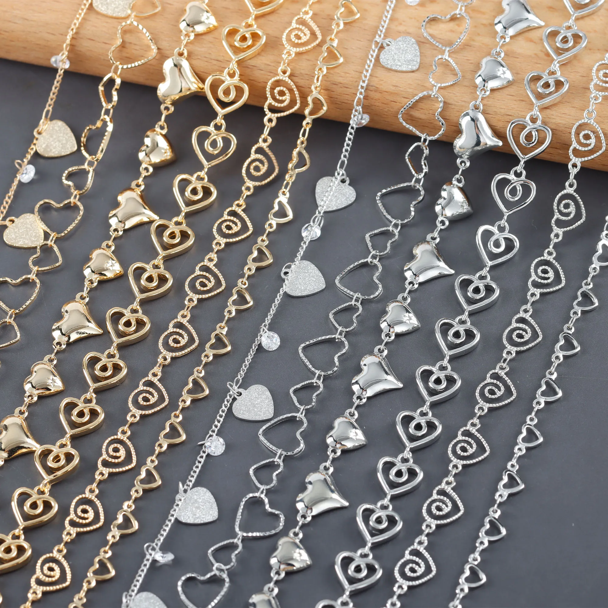 Heart Shape Clavicle Chain Diy