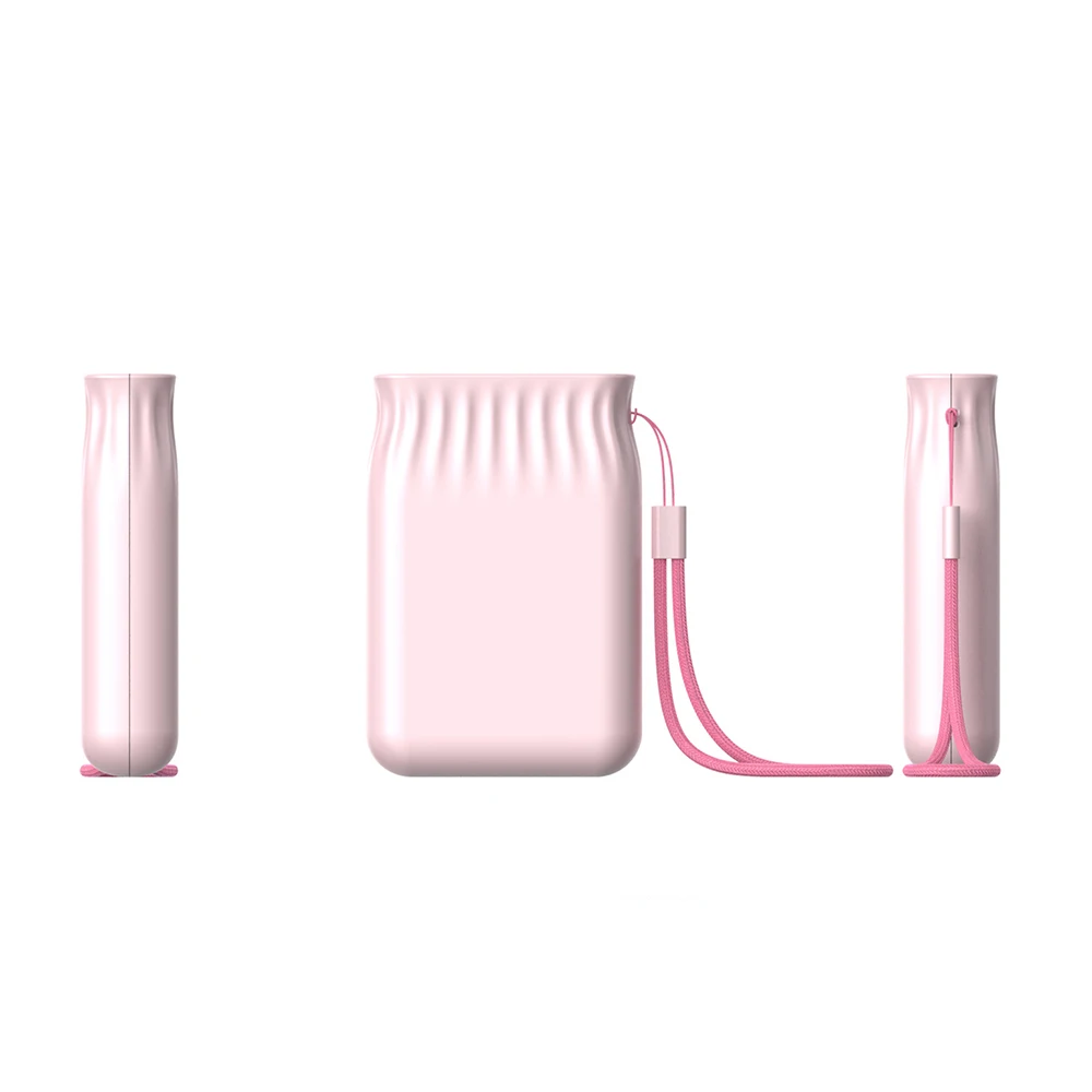 

Trend 2020 New Small 10000mAh Mobile Charger Power Bank for Smart Phones Mini Candy Powerbank with 2 Input, Pink, white, blue