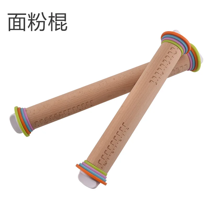 
Baking tools wood French Rolling Pins Adjustable Rolling Pin with Thickness Rings Dough Roller for Cookie Pastry Pizza Baking tools wood French Rolling Pins Adjustable Rolling Pin with Thickness Rings Dough Roller for Cookie Pastry Pizza