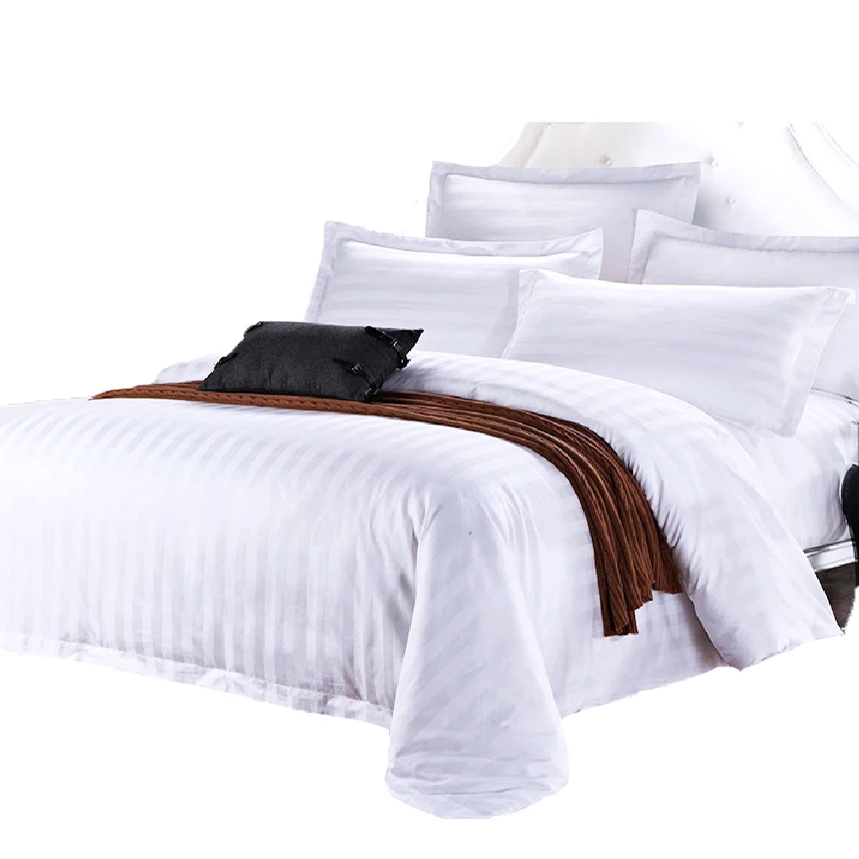 100 Cotton 60s 300tc Sateem Fabric 5 Stars Hotel Bedding Set Bed