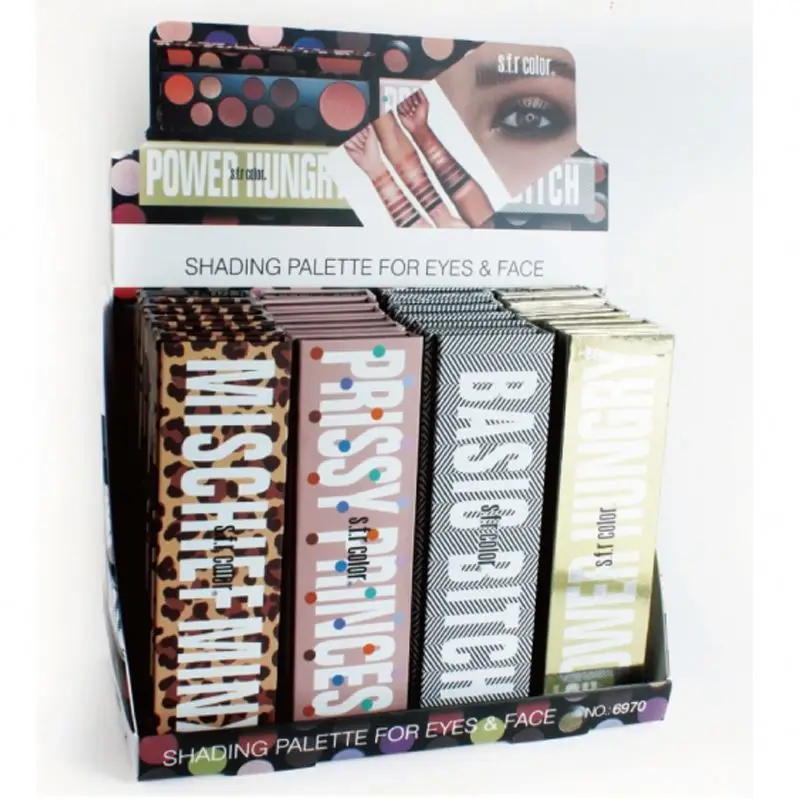 

The Balm Cardboard Paper Box Shimmer Private Label Eye Shadow Vegan High Pigment Makeup Cruelty Free Eyeshadow Palette, 12 color