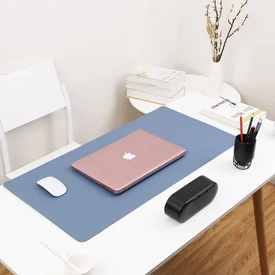 

Table Mat Custom Logo Pu Leather Rubber Mouse Pad Dual Sided Desk Pad Leather Desk Mouse Pad, Customized color