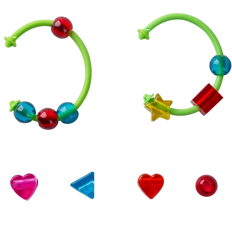 

Open plastic links soft baby chew toy plastic link ring, Multi