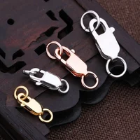 

925 Silver Plating Carabiner Hook Lobster Buckle for Necklace & Bracelet Chain DIY Fashion Jewelry Accessories Findings