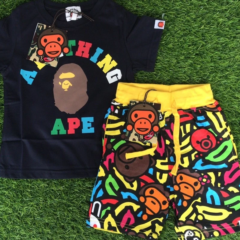 

Baby Kids Clothes Boy Sets 2Pcs Summer New Children's Wear Short Sleeves Boys Sets For Summer, Picture shows