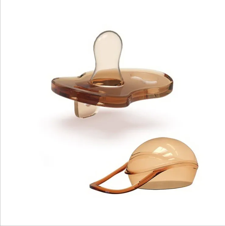 

2020 New Style NanosIver Full Silicone Pacifier with PP Pacifier Case, Customized color