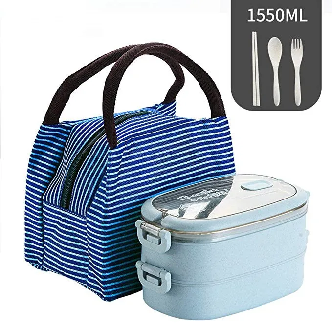 

Eco Friendly Office Tin Storage Bag Plastic Lunch Box With Bag Lunch Box And Bag Set, Green/pink/beige/custom color