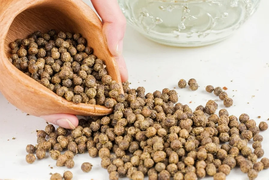 Spice jars including coarse pepper