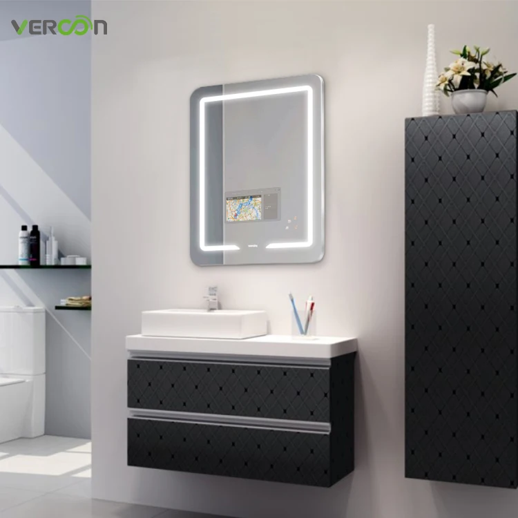 

Factory price Vercon 21.5 inch Corner Bathroom Vanity with Mirrored Medicine Led Bathroom Mirror