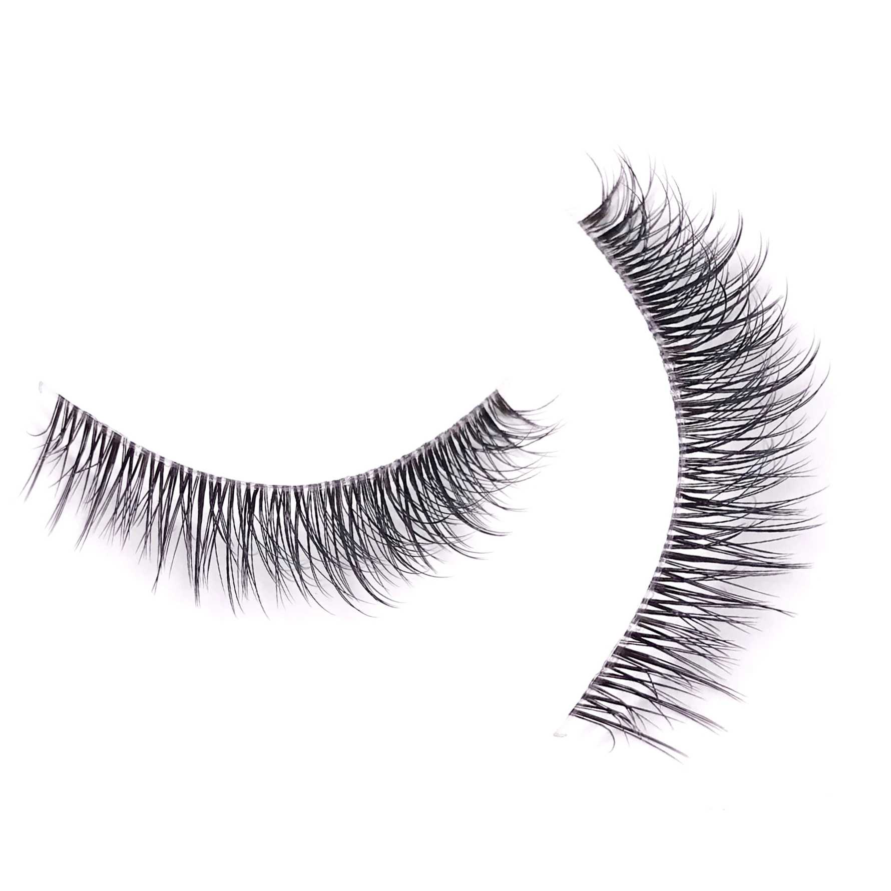 

2022 false eye lashes Clear Band Faux Mink Eyelashes 12MM Natural Short Lash Vendor Suppliers Cilia Clear Band Eyelashes F024