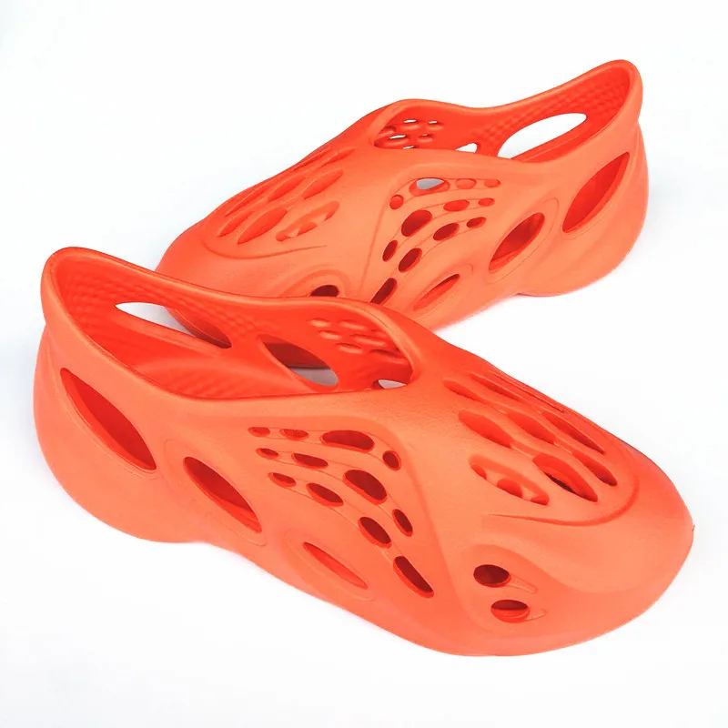

2021 new models sandals wedge sandals Kanye Beach hole shoes women yeezy slides, White,red,black.khaki