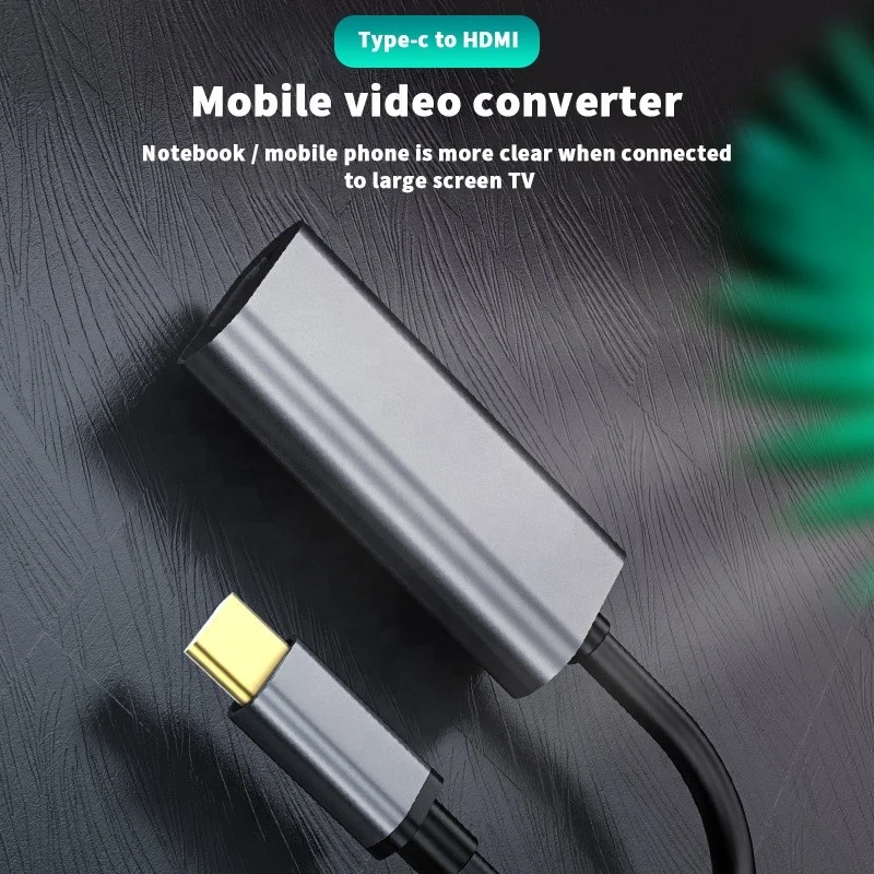 

4K@60Hz Space grey USB C to HD video Cable USB C zu HDMIF kabel Weltraum gra
