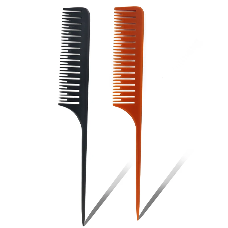 

Custom High Heat Resistant Hair Cutting Comb Rat Tail Anti Static Hair Cutting Comb Hairdressing Tools comb, Picture