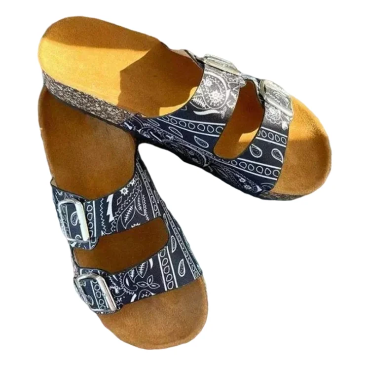 

Summer Latest Sandals Flat Shoes Beach Ladies Fancy Flat Sandals