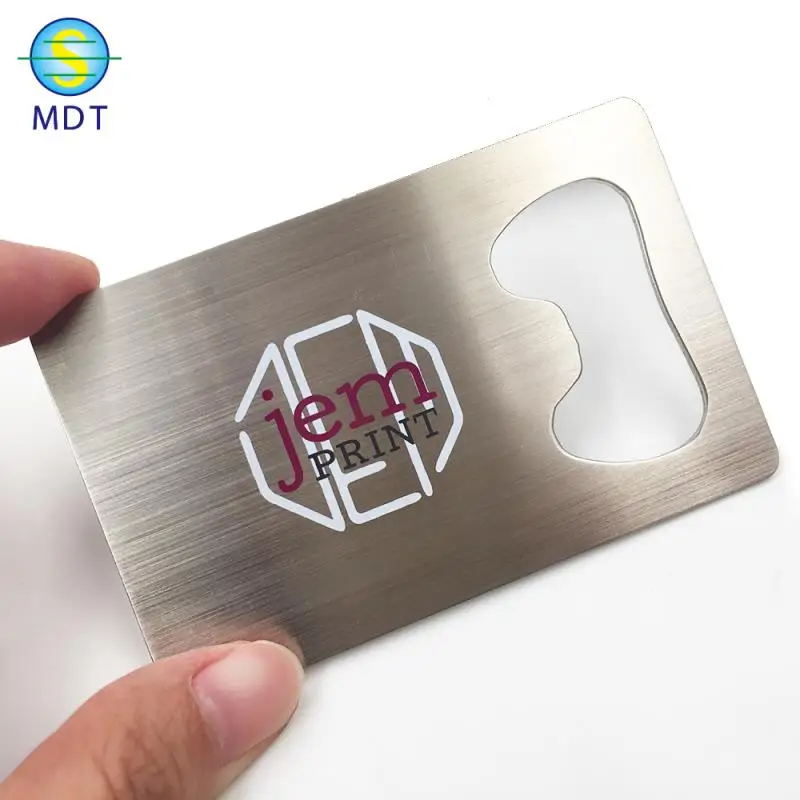 DU business card metal bottle