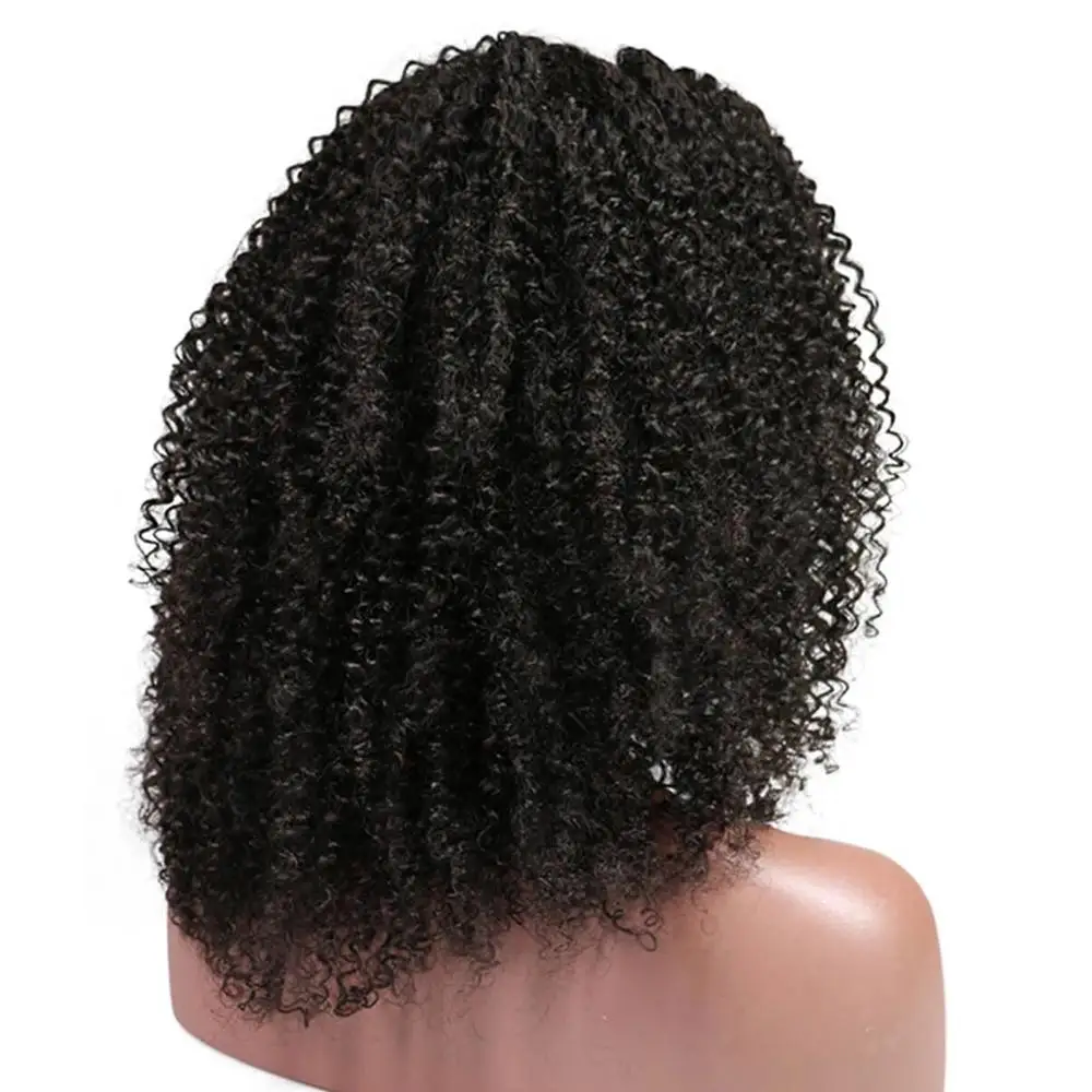 

Afro Daily Life Kinky Curly Black Wig Synthetic Wigs High Temperature Fiber For Women Wig, Picture color