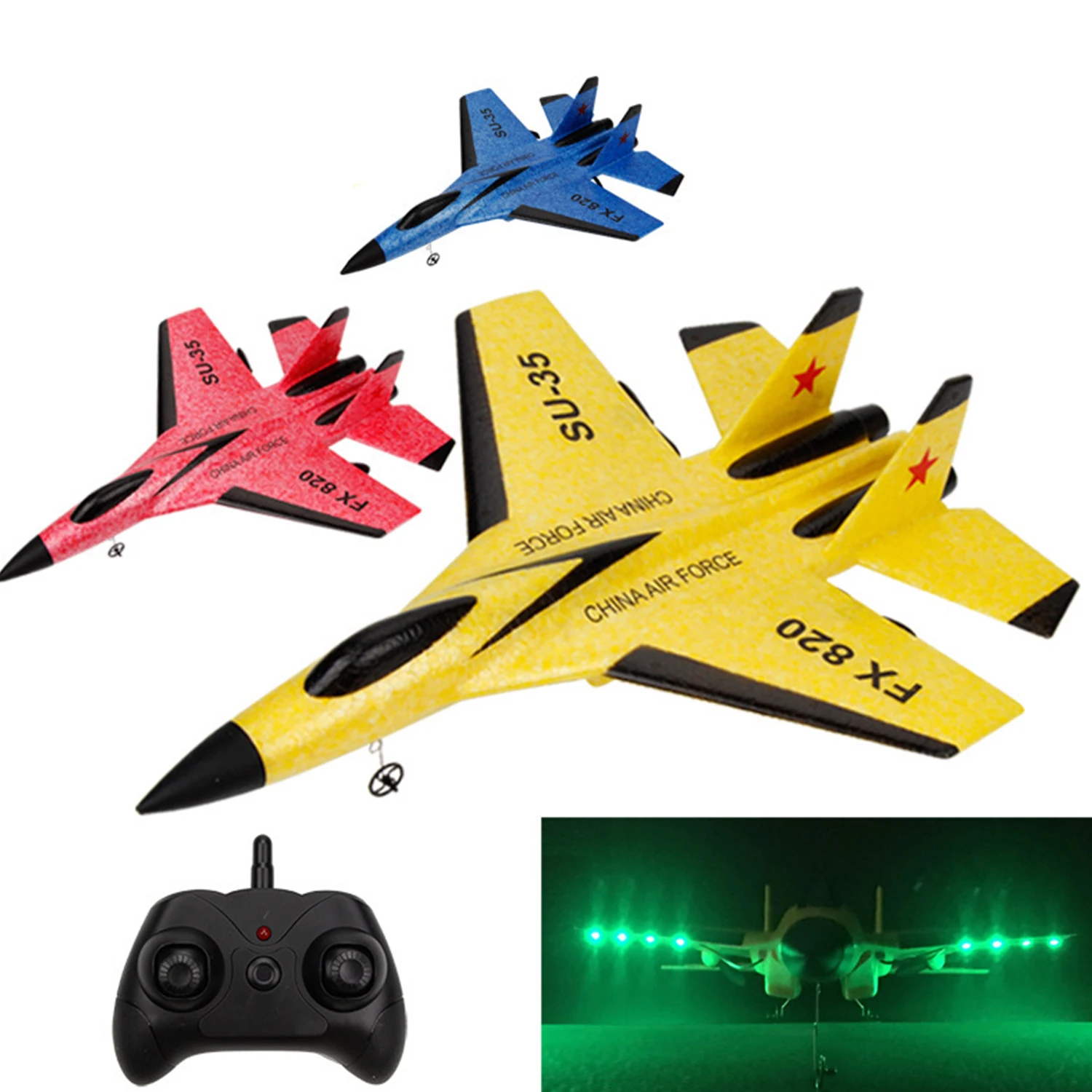 

Easy Control Flexible Aircraft Models RC Glider Remote Control Airplane 2.4G Remote Control Fighter Hobby Plane Glider