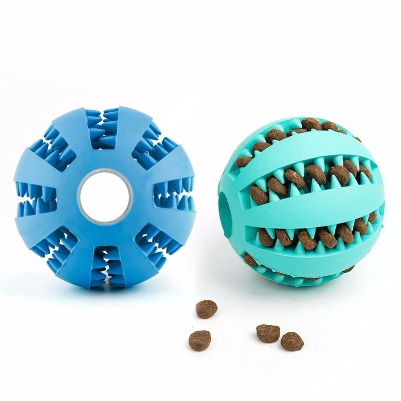 

Linu Free sample Rubber Pet Cleaning Balls Toys Ball Chew Toys Tooth Cleaning Balls Food Dog Toy Made in China, Blue, yellow,green, pink