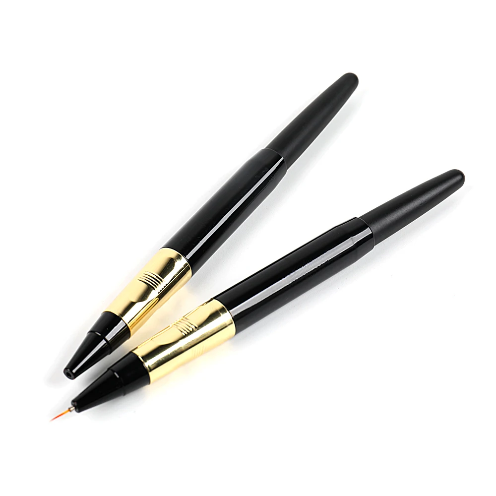 

BQAN Factory directly New Design Telescopic Pull Nail Brush Gold Metal Acrylic Handle Nail Art Liner Brush