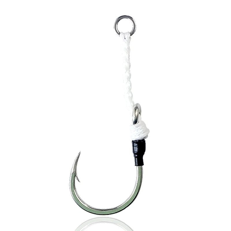 

JK high quality  assist PE line rock boat fishing bkk sizes vmc 1000 fishing hook, Silver