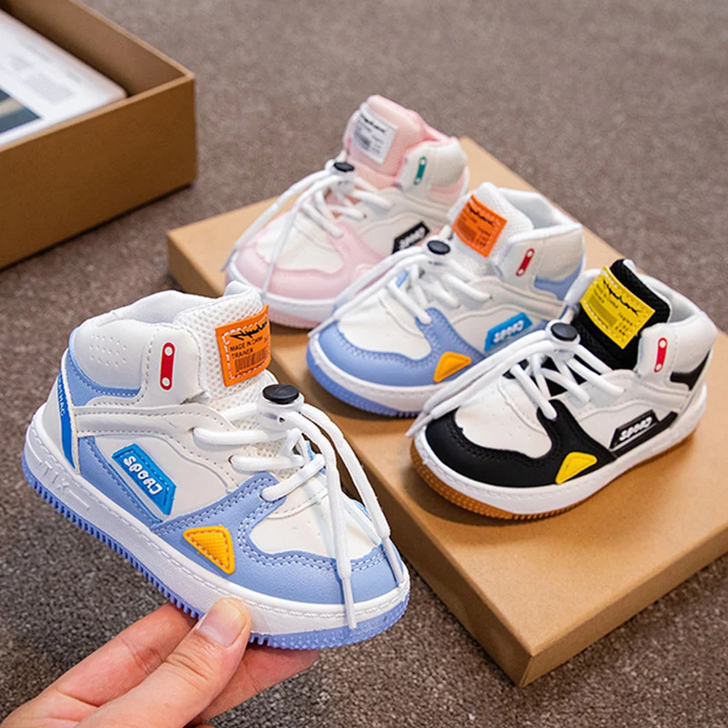 

Size 21-32 Children Anti-slip Wear-resistant Casual Shoes Girls Boys Kids Soft Sole Toddler Shoes Baby Breathable Sport Sneakers