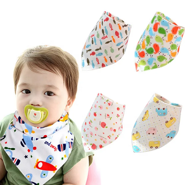 

Wholesale Organic Cotton bandana baby bibs baby bandana drool bibs, Multi-colors