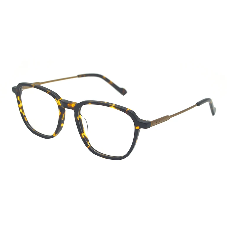 

Custom Design OEM Brand New Arrival Acetate Optical Frames With Metal Temple Retro Glasses Frames Ready Goods, Customize color