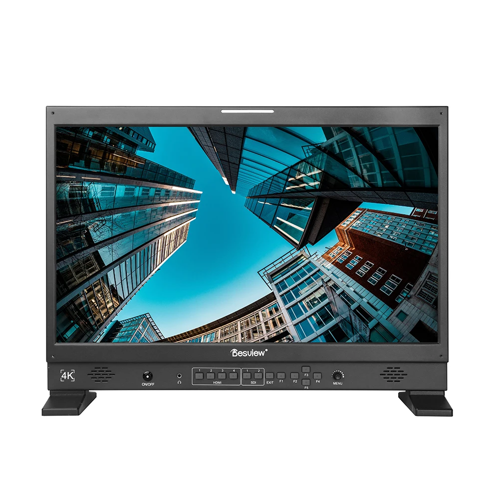

24'' full HD director monitor IPS screen 4K HDMl/3G-SDI input and output multi view monitor with HDR/3D-LUT functions