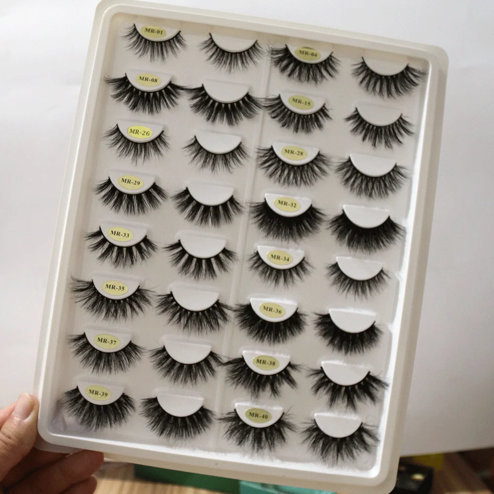 

2022 latest top quality luxury 5d mink eye lashes dramtic long lshes 25mm silk false lashes wholesale 3d mink lashes