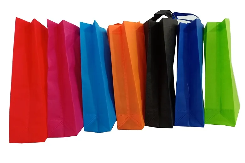 Custom Order Wholesale Colorful Carry Bag Non Woven Fabric Tote Bag