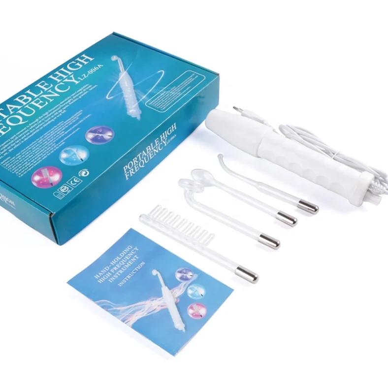 

Portable Ozone High Frequency Facial Machine With Comb, White