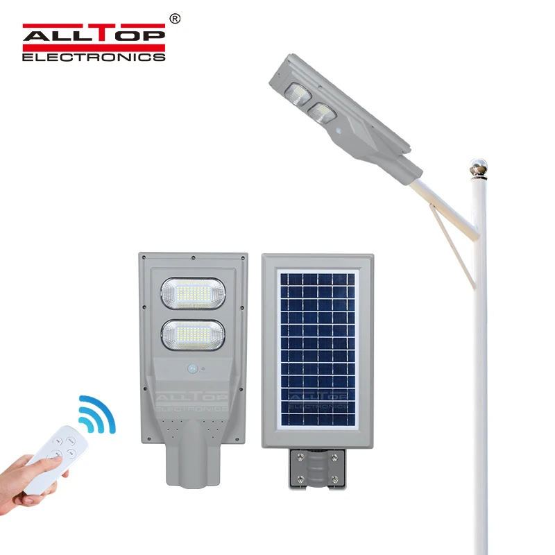 ALLTOP High power outdoor lighting IP65 30w 60w 90w 120w 150w all in one Led Solar Street lamp