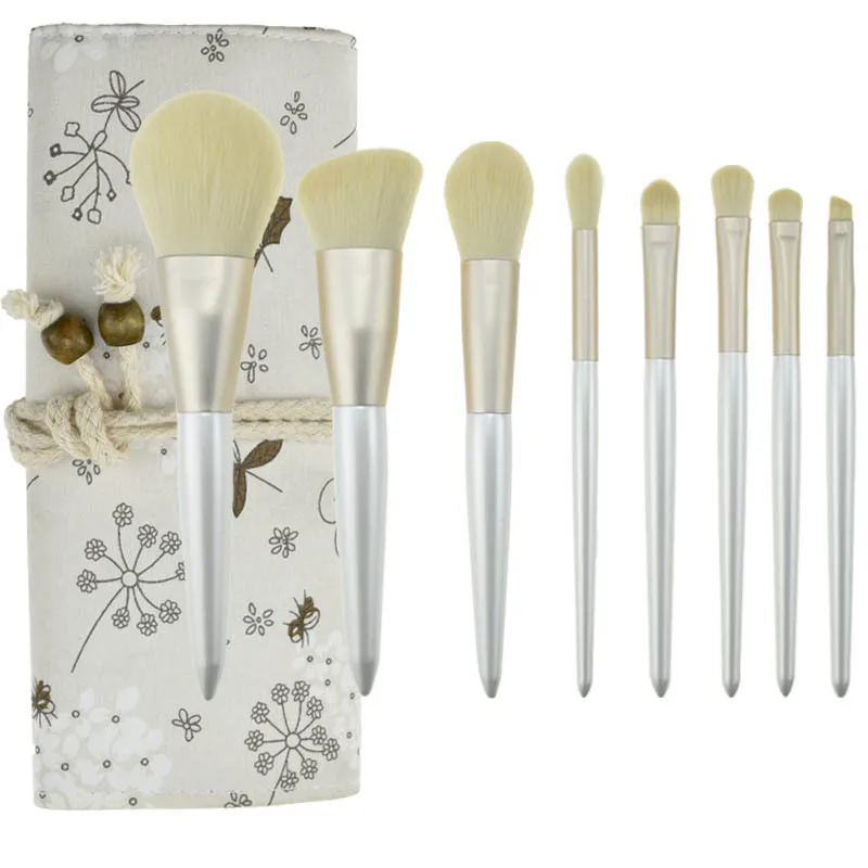 

Super Soft Eye Shadow Brush Powder Foundation Brush With Cotton and Linen Make-up Brush Bag