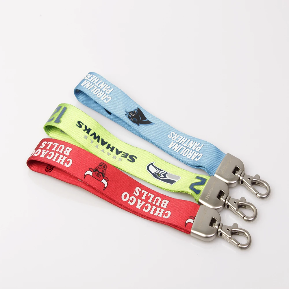 
Premium Silk Screen Print Lanyard NFL Football Team Wrist Keychain 