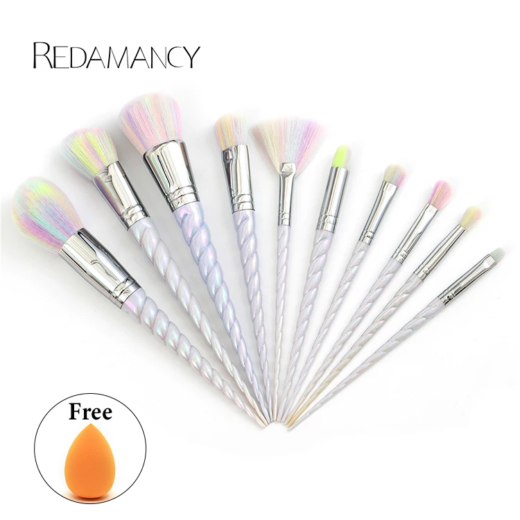 

Hot sell 10pcs techniques makeup brush set techniques makeup brush set synthetic makeup brushes private label, Customized color