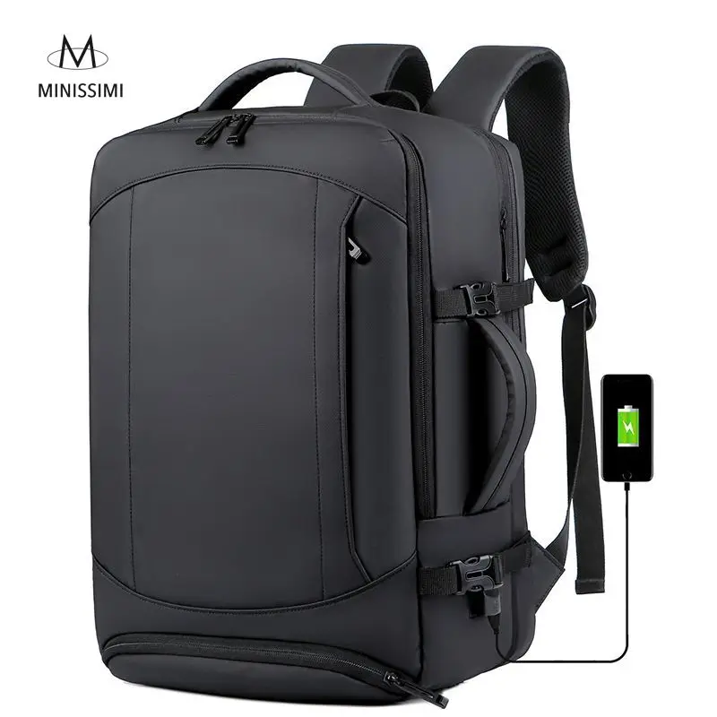 

Hot Sales Mochila Oxford Cloth Men's Backpacks Usb Waterproof Men's Backpack Bag Large Capacity Trolley Strap Rugzak