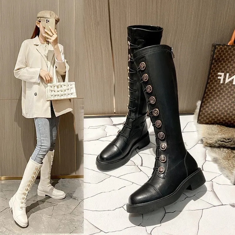 

Custom Women Western Long Boots High Ladies Shoes Booty winter Botines Botas De Mujer Bottes Pour Femmes shoes