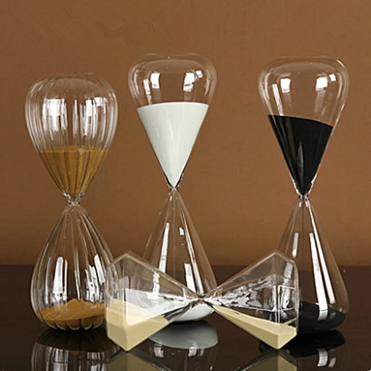 Metal frame hourglass and 30 min metal sand timer