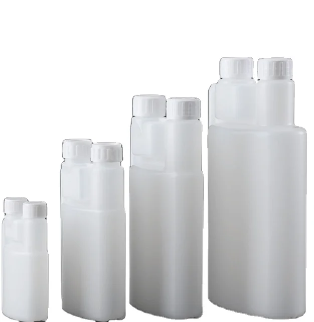

HDPE Double Chamber Measuring Bottle dual chamber bottle