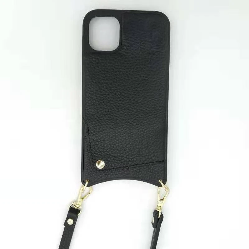 Luxury Crossbody Strap Leather Credit Card holder Cell Phone Case phone 11/ 11 Pro/ 11Pro Max/ XR/ XS